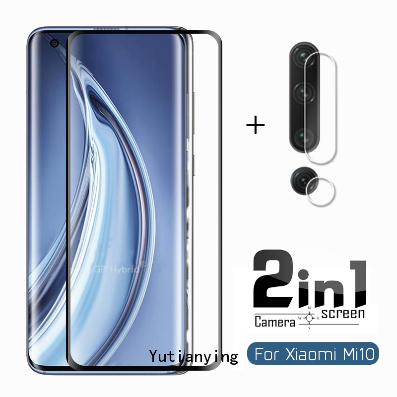 Pelindung Layar Tempered Glass 2 In 1 Untuk Xiaomi Poco X3 Nfc Redmi Note 9 9s 9pro 8 9 Note8 Note7 Redmi 10A 9T 9c 8 8a Pro