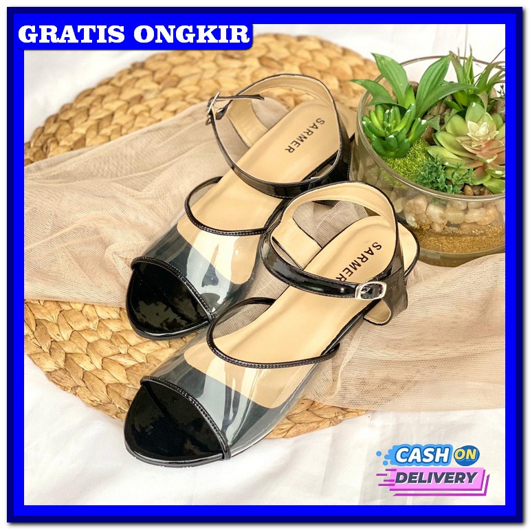 Heels Pesta High Heels Import High Heels Basic High Heels Pesta High H Sarmer - Ivorya Flat Black