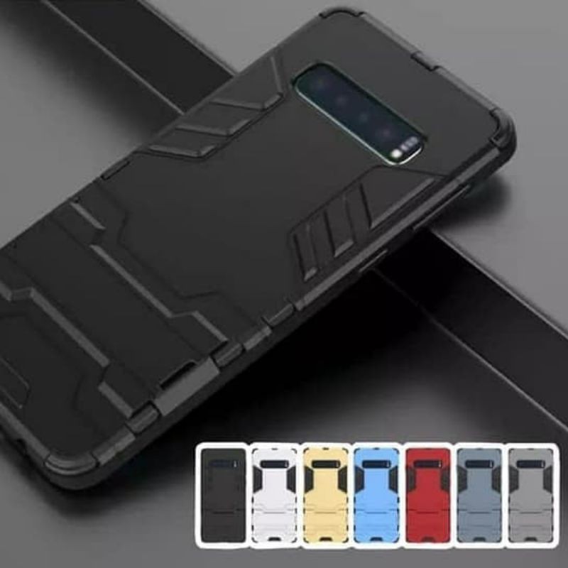 SAMSUNG S10 Silikon Case Robot Spigen Iron Man Standing Shockproof