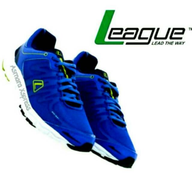 League Original Volkov Men Sepatu Lari Pria - Dazzling Blue - Blue Depth Lime