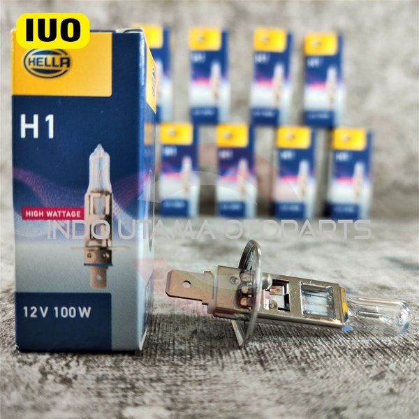 Bohlam lampu halogen Hella H1 12V 100W HELLA