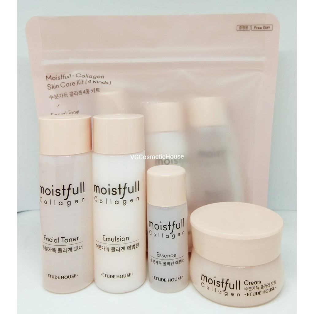 ETUDE HOUSE  Moistfull Collagen Skin Care Kit  4item Renew Version