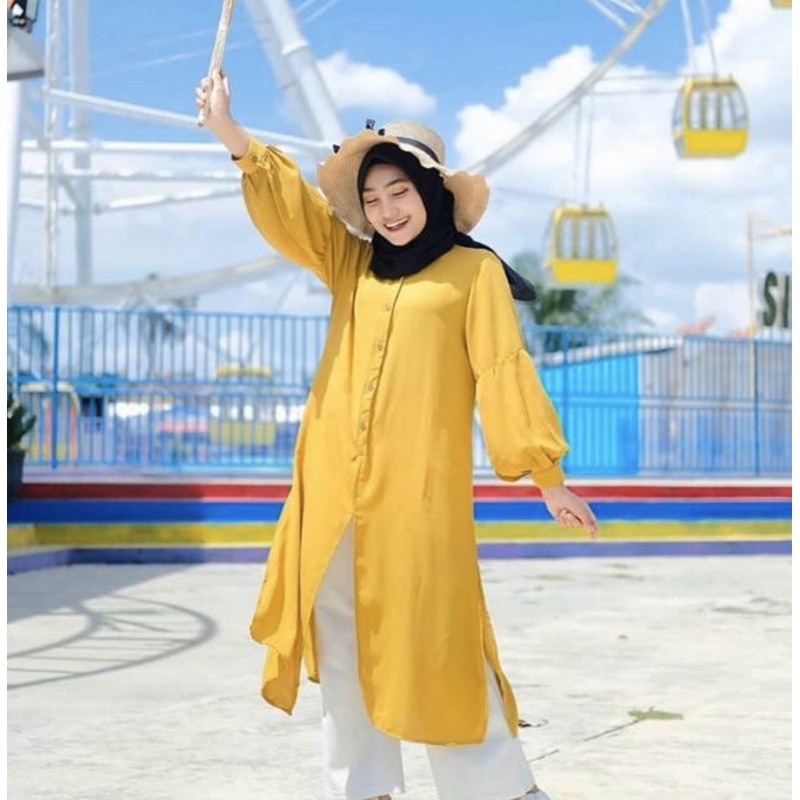 TUNIK WISBI MOSCREPE PREMIUM | TUNIK WISBY | ATASAN WANITA TERMURAH