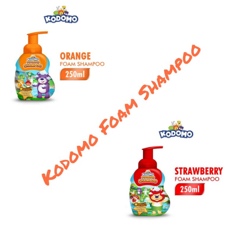 Kodomo Foam Shampoo 250 ml Strawberry/Orange