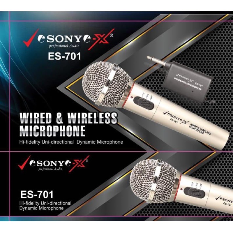 Mic Wireless Sony ES 701 Terbaik ES701 Handheld pegang
