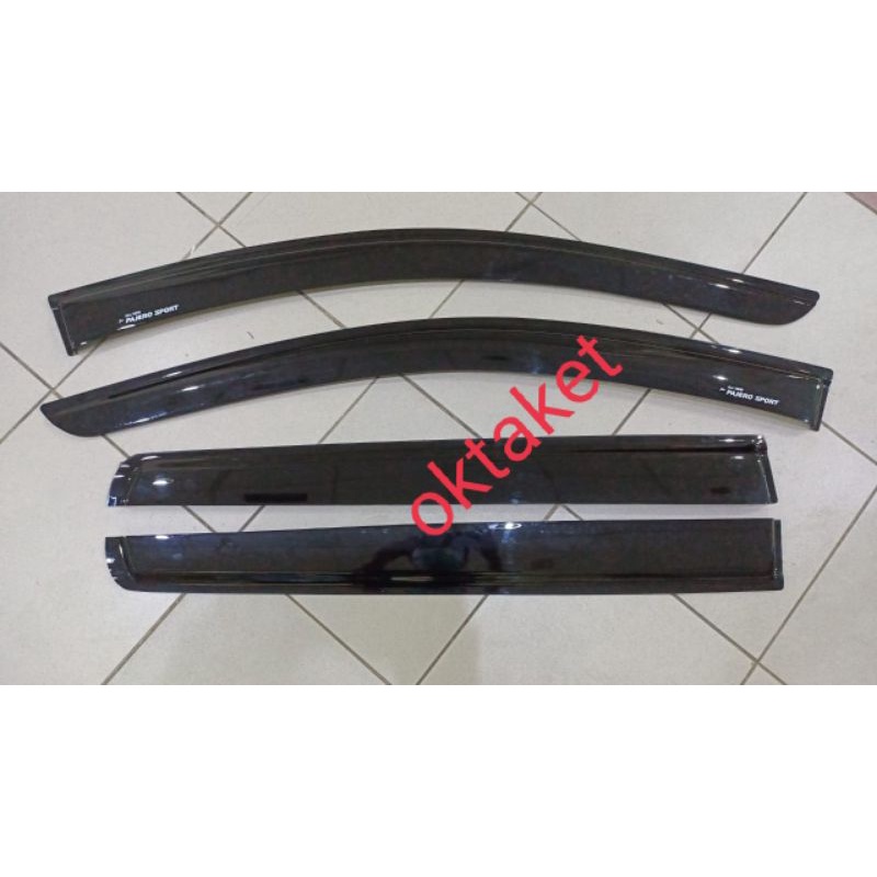 talang air slim tebel all new pajero 2016 2021 hitam