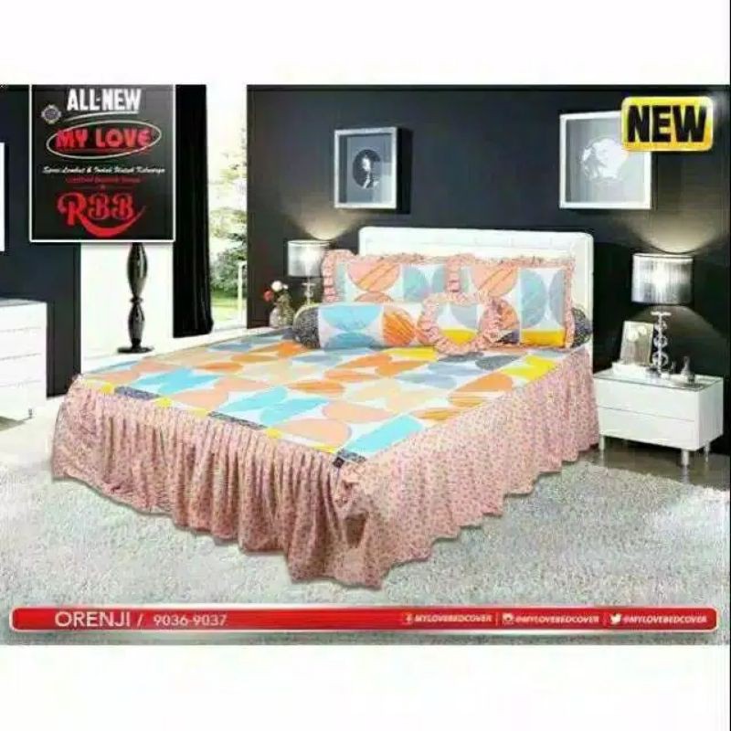 SPREI RUMBAI ORENJI KING 180x200 My Love