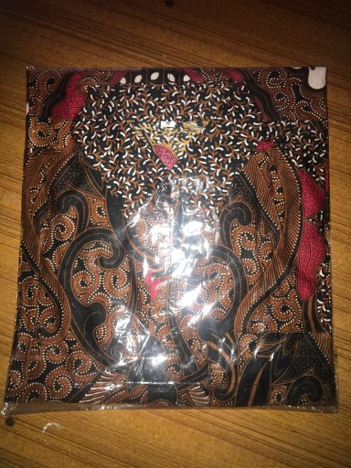 Bswart Batik Hrb026 Hem Batik Untir Maroon Coklat Kemeja Batik Pria