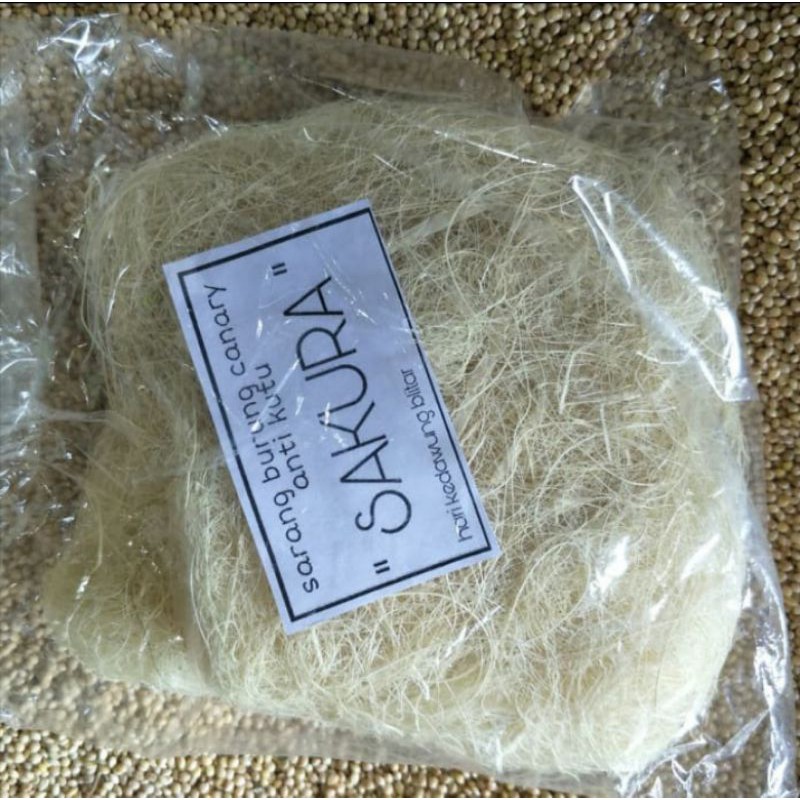 serat nanas sarang burung kenari /serat nanas/ sarang burung