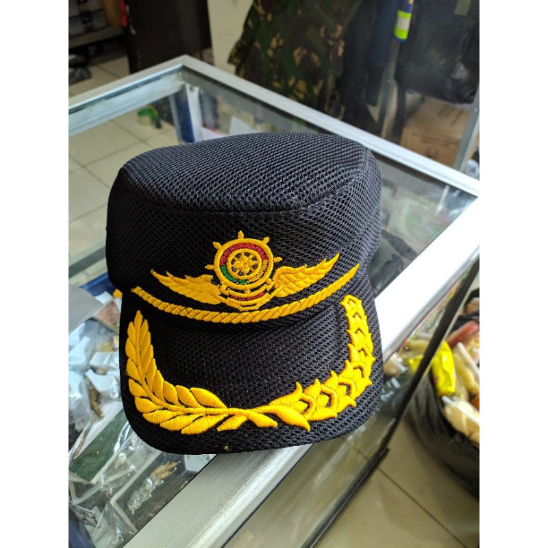 TOPI KOMANDO POL PP HITAM