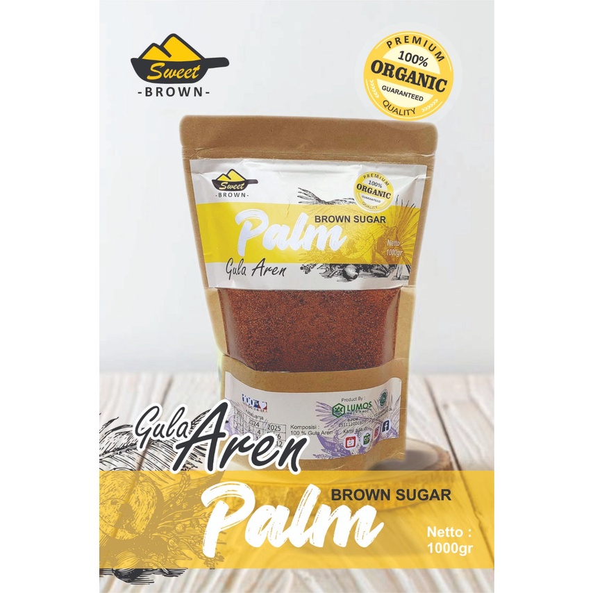 

Sweet Brown Gula Aren Semut Organik 500g