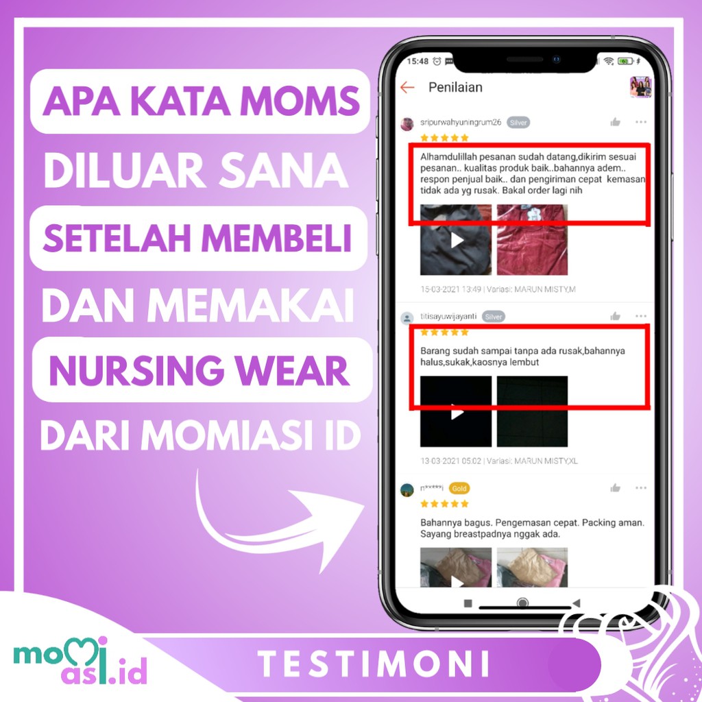 Momiasi - Baju Kaos Ibu Menyusui Wanita Busui Nursing Wear Lengan Pendek Jumbo Bukaan Belahan Samping Premium