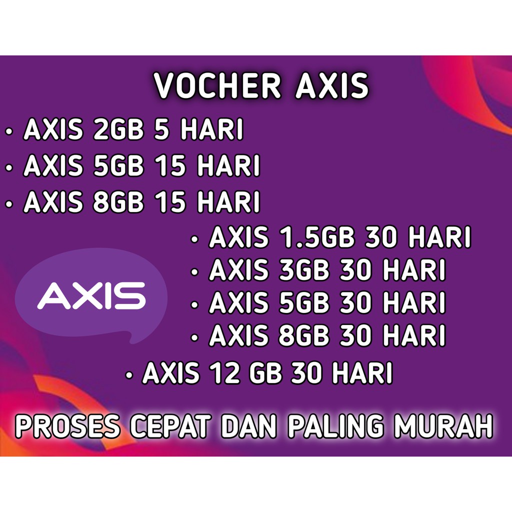 Voucher Axis Aigo Nasional