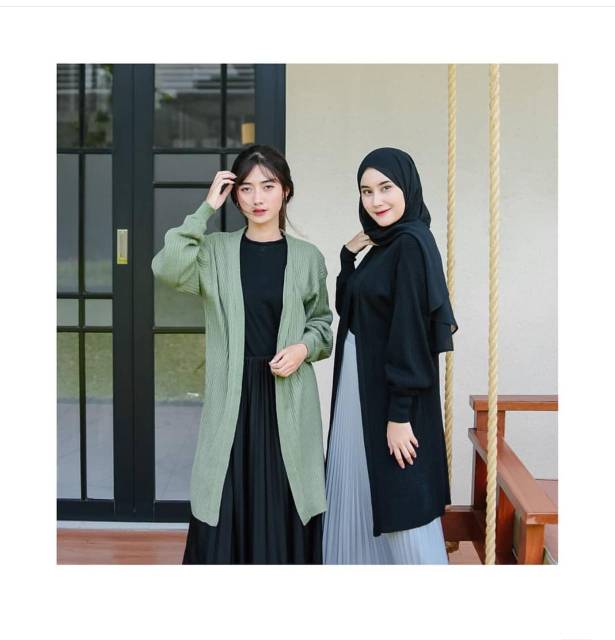 ZAHIRA BALLONI LOONG // Cardigan Wanita Cardigan Murah Rajut Tebal Halus ( bisa Cod ) pembyaran-7
