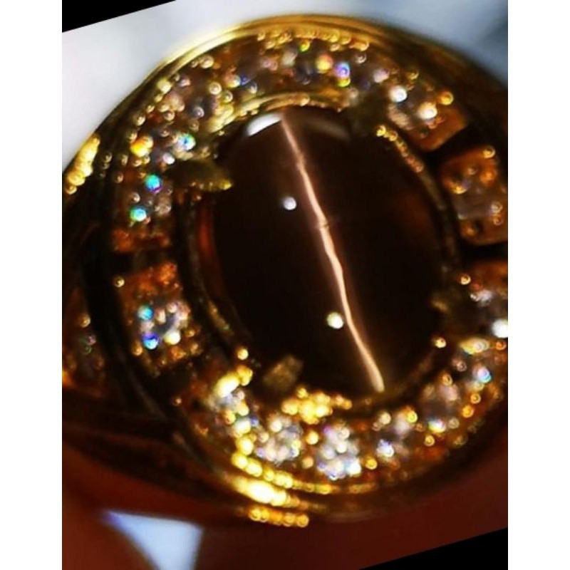 SILIMANITE CAT EYE NATURAL %100