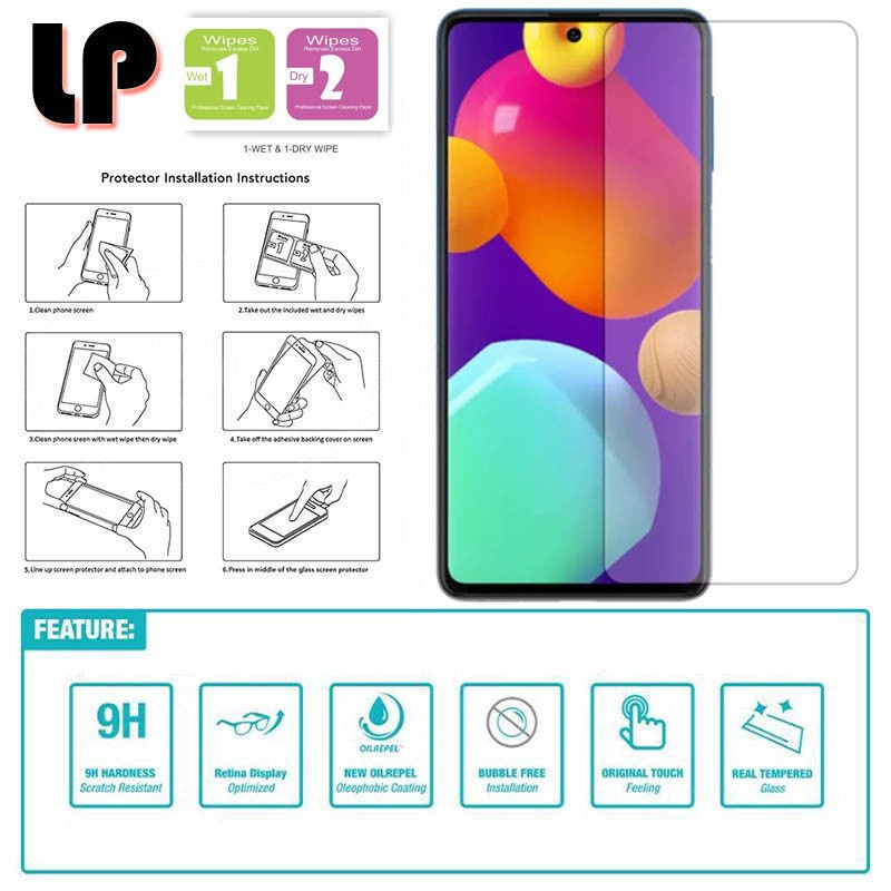 SAMSUNG A23 M23 5G M52 M22 M32 M62 A22 4G A22 5G TEMPERED GLASS BENING CLEAR TRANSPARAN, TEMPRED ANTI GORES KACA BENING SCREEN GUARD PELINDUNG LAYAR