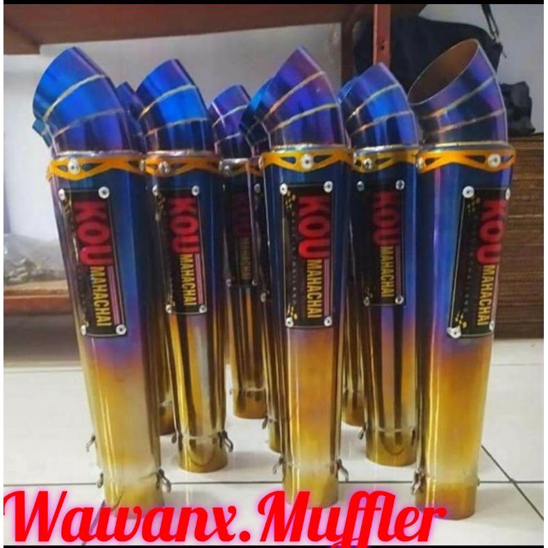 Knalpot KOU MAHACHAI , BUAT Vixion, Satria FU,CB150R,Sonic,R15,,CBR,GSX, Jupiter, tiger,Mp,scorpio,dlll-8