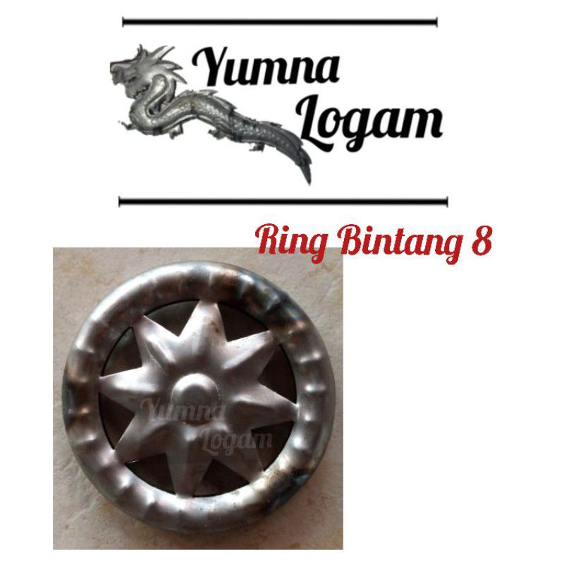 ORNAMEN PAGAR BESI RING BINTANG 8