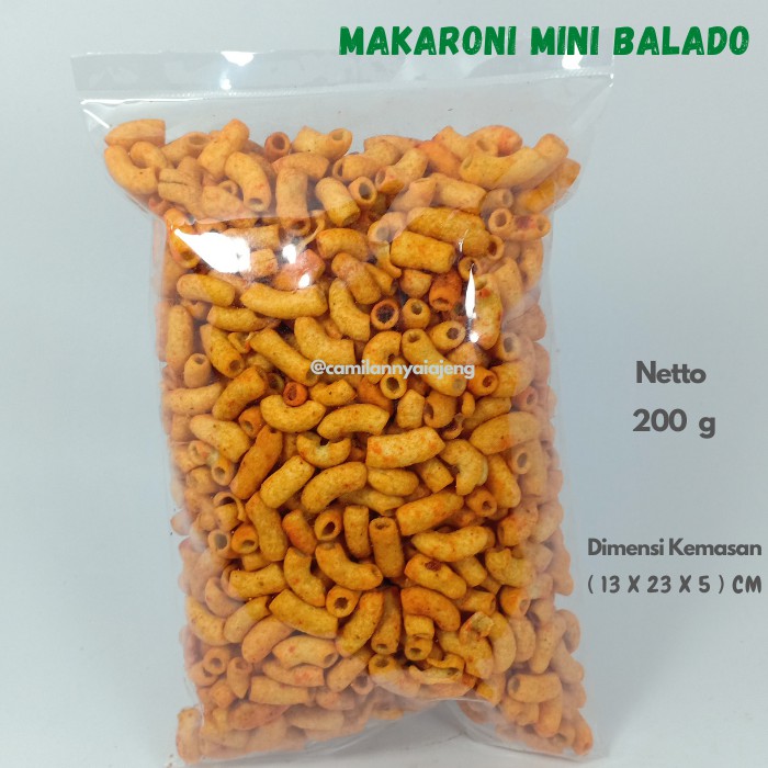 

Makaroni Mini Bantat Bumbu Balado Pedas Gurih Renyah 200 g