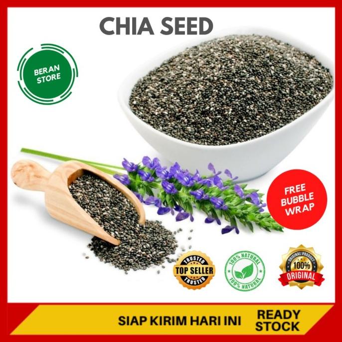 

Stok Terbatas! 1 kg JSR Chia Seed Hitam Organik Super Food Penuru
