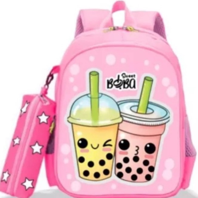 Tas Ransel sekolah anak sweet BOBA color full by arista