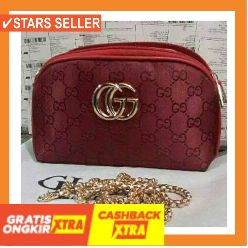 BUAT SEKOLAH KULIAH KERJA SANTAI CASUAL CANTIK / Tas Selempang guCCI Lokal
