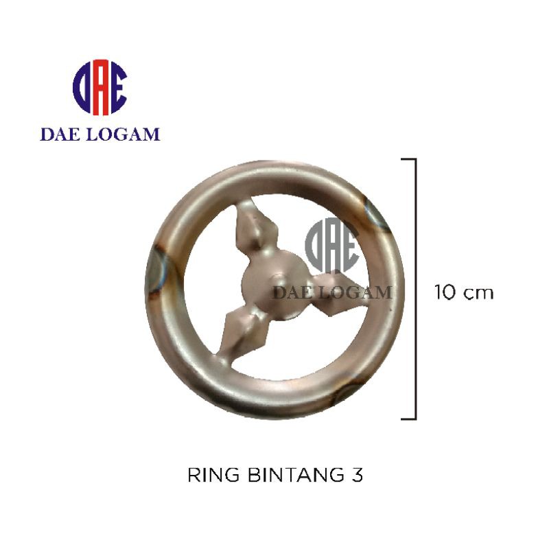 Ornamen Pagar Besi Ring Bintang 3