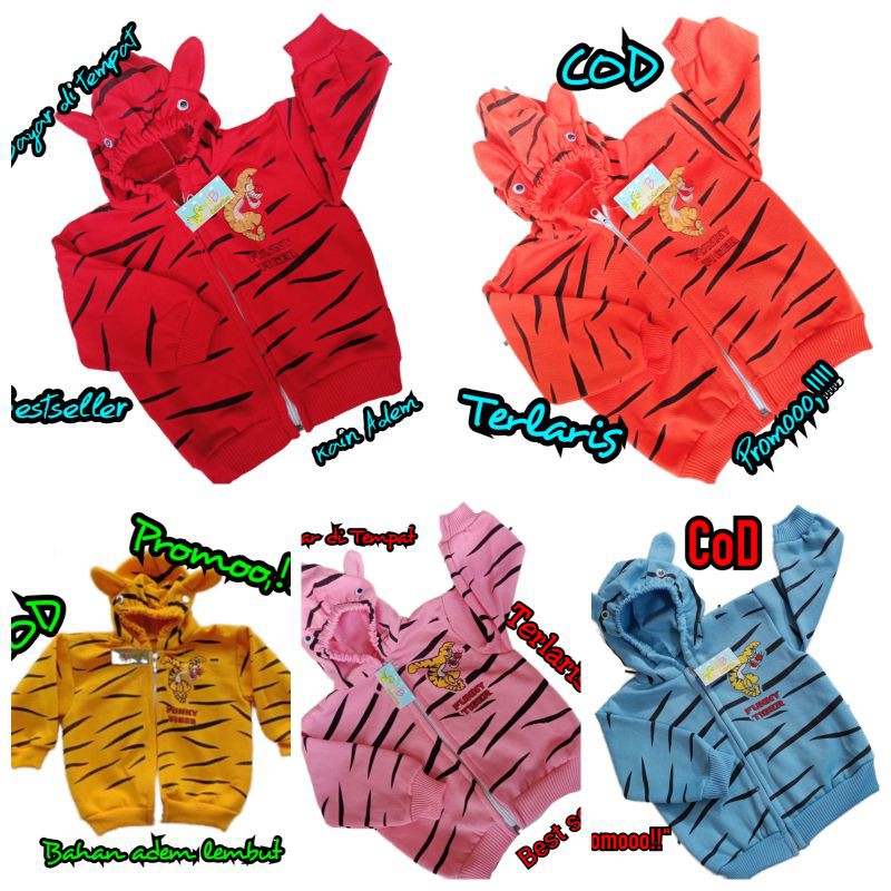 Jaket bayi switer bayi motif MACAN