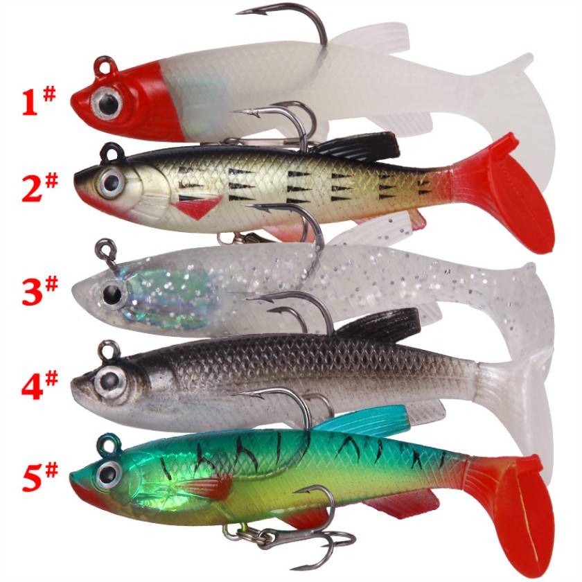 Shengyao 1Pcs New Soft Fish Umpan Pancing 8.5cm 13g Lifelike Softworm Fishing Lure Ikan Bass Bait Kail Wobbler Tackle