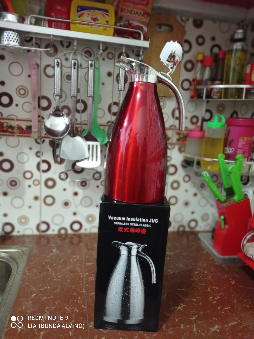 Teko Jug Pinguin 2 Liter Stainless Steel /teko Insulasi Stainless Steel 2 Liter