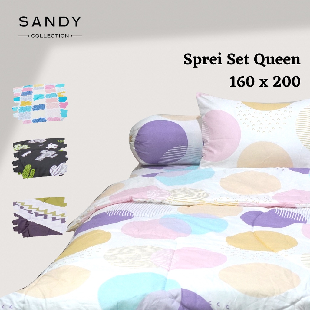 Sprei Set Festivo Ukuran 160x200 Microfiber Motif Minimalis Aesthetic Queen Tinggi 20cm