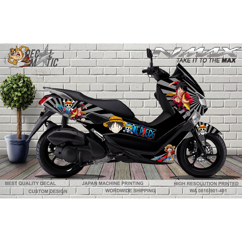 Decal Nmax fULL bODY -  Stiker Motor yamaha Nmax 2015 2016 2017 2018 2019  One Piece