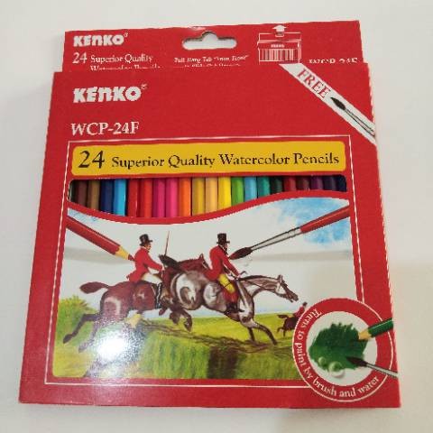 

Kenko 24 Superior Quality Watercolor Pencil Warna WCP-24F