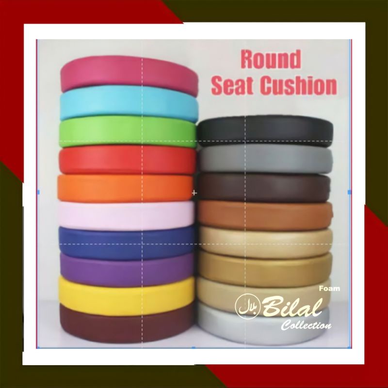 Alas Duduk/Bantal BULAT diameter 45 Tebal 4cm (Waterproof)