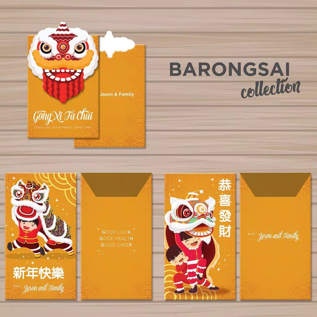 

angpao imlek angpao lucu envelope (barongsai collection)