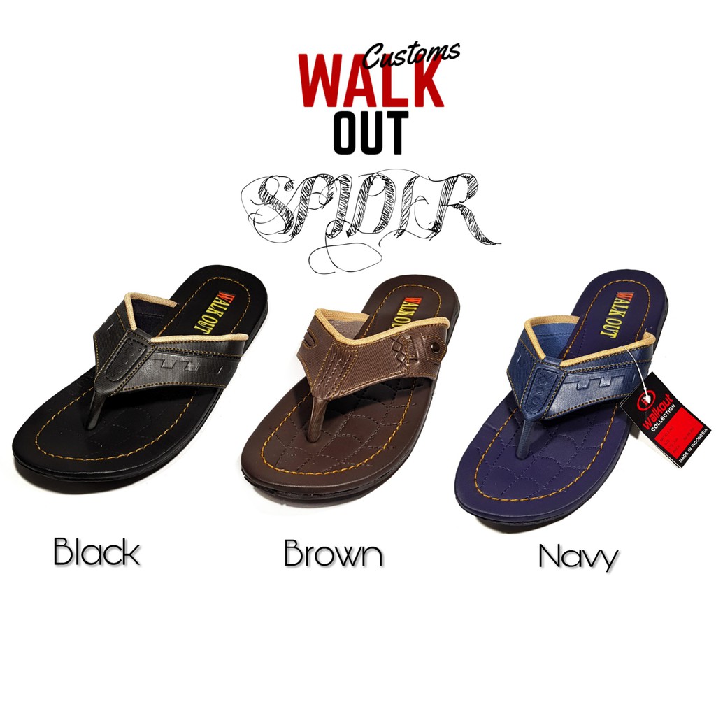 W0011 Sandal  Jepit  Casual Pria  Sintetis Spider Insole 