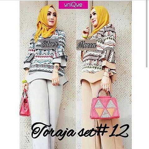 Baju Wanita / Baju Muslim Wanita / Maxi Dress / Stelan / Toraja Set