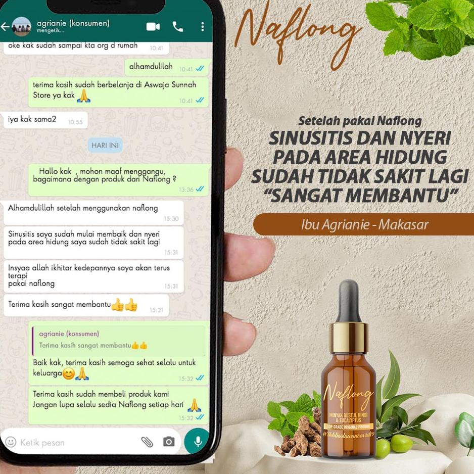 ► MINYAK QUSTHUL HINDI + KAYU PUTIH NAFLONG ESSENTIAL OIL ORIGINAL ☜