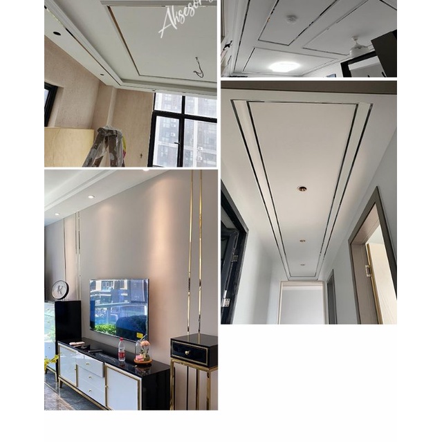 LIST PLAT STRIP BLACK MIRROR 15MM×305CM×T 0.8MM STAINLESS SS 201 LIST INTERIOR/DEKORASI