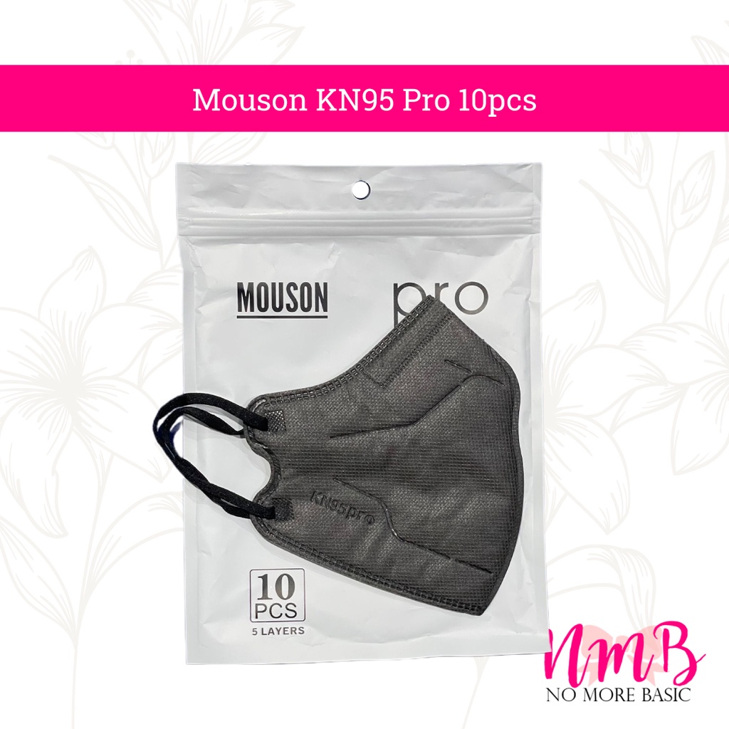 Masker Mouson KN95 Pro Garis 1 pack 10pcs Masker Kesehatan 5PLY Anti Virus