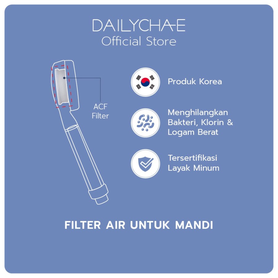 Daily Cha-E ACF Filter / Penyaring Air Shower Kamar Mandi