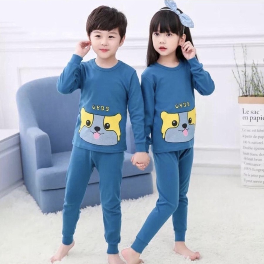 BAJU PIYAMA ANAK 3THN UNISEX KAOS IMPORT SET CELANA PANJANG S-2XL NEW