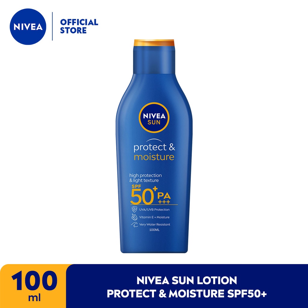 Jual NIVEA Sun Sun Protect & Moisture Lotion SPF 50 - 100 Ml Indonesia ...