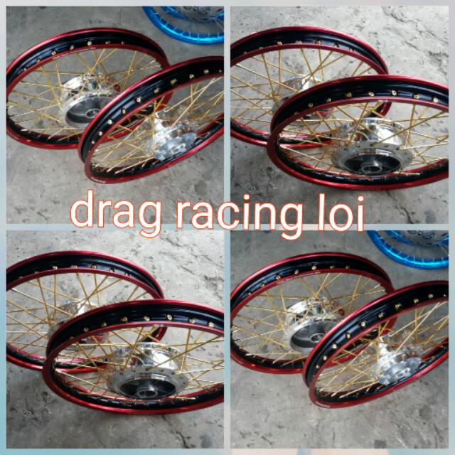 Velg jari jari tromol .paketan ring 17. Velg tdr tuton. Motor vixion lama ol