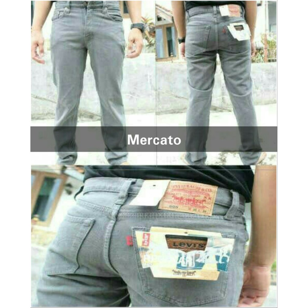 DIJUAL CELANA JEANS LEVIS STANDAR JEANS LEVIS BASIC ABU Obral