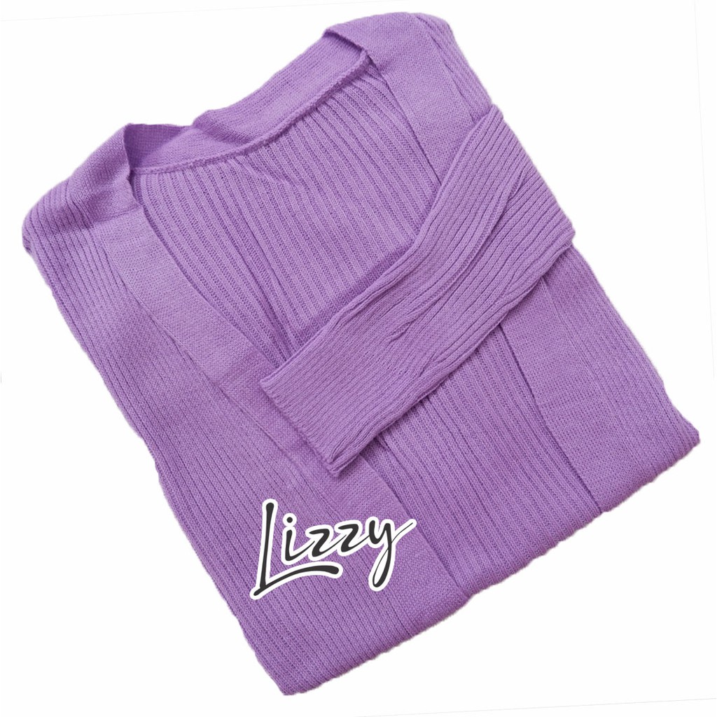 Lizzy - LONG CARDIGAN BELLE PREMIUM-lilac