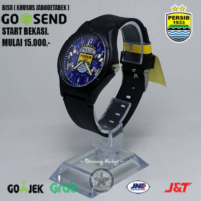 JAM TANGAN PERSIB ANTI AIR (+BOX JAM BB &amp; +BATREI CADANGAN)