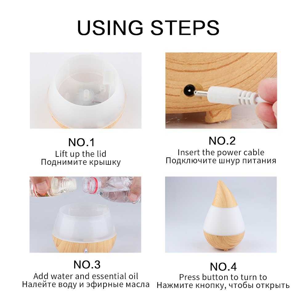 Taffware Air Humidifier Aromatherapy Diffuser Wood 235ml - HUMI AJ-215