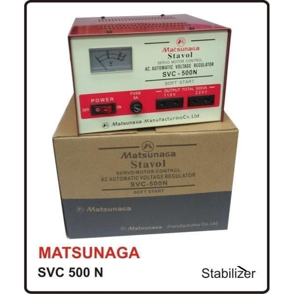 Stabilizer Stabiliser Matsunaga Motor 500N/VA stabil listrik