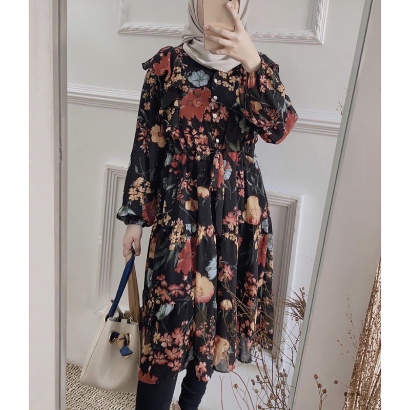 tunik motif long tunik / tunik busui friendly murah tunik motif terlaris